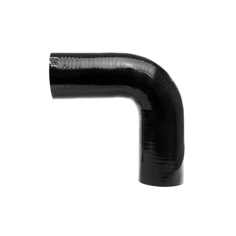 HPS 5/8" 4-ply Reinforced Silicone 90 Degree Elbow Hose | Universal (HTSEC90-062-BLK)