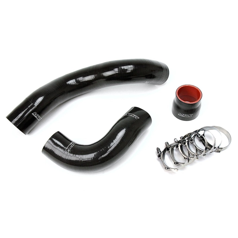 HPS Reinforced Silicone Intercooler Hose Kit | 2017 - 2018 Honda Civic Type R (57-1697-BLK)