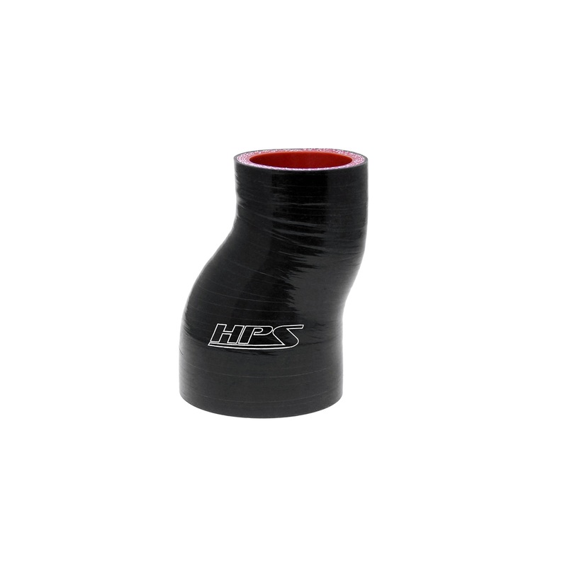 HPS 2" - 3" 4-ply Reinforced Silicone Offset Coupler Hose | Universal (HTSOR-200-300-BLK)