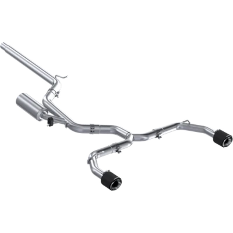 MBRP Stainless Steel 3" Cat-Back - 2.5" Dual Split Exit | 2022 - 2024 VW MK8 Golf GTI (S4617)