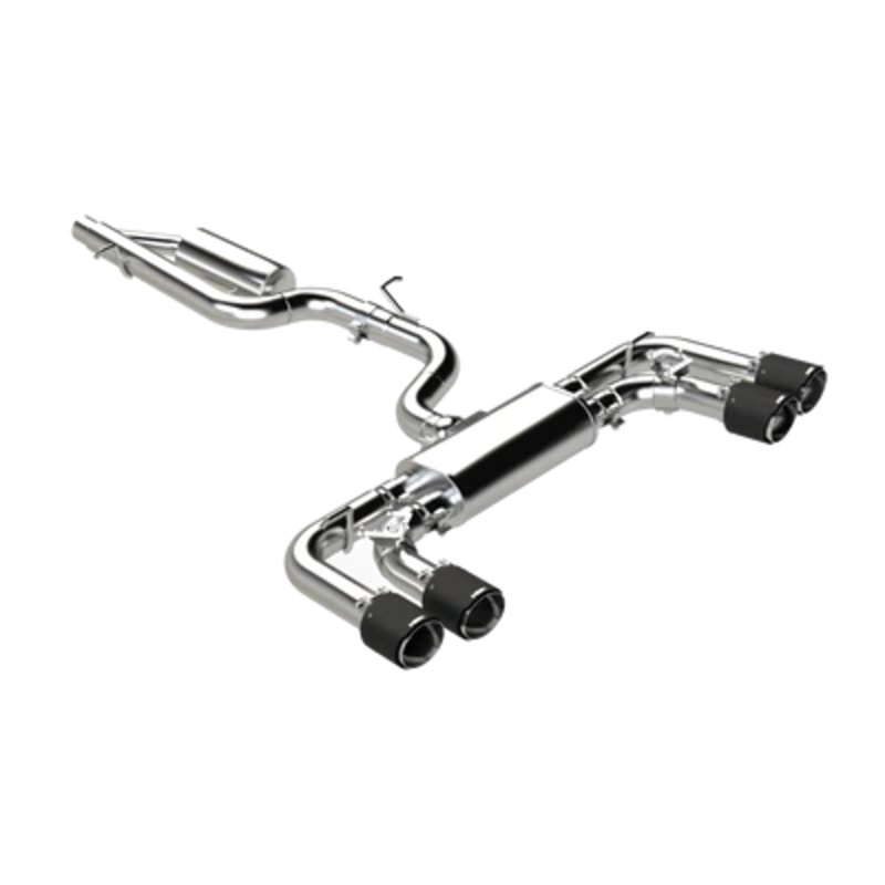 MBRP Stainless Steel 3" Cat-Back - 2.5" Quad Exit | 2022+ VW MK8 Golf R (S4613)