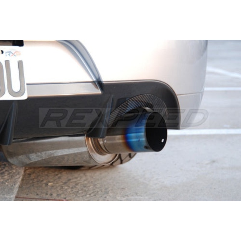 Rexpeed Carbon Exhaust Shield | 2005 - 2007 Mitsubishi Evolution JDM (R07)