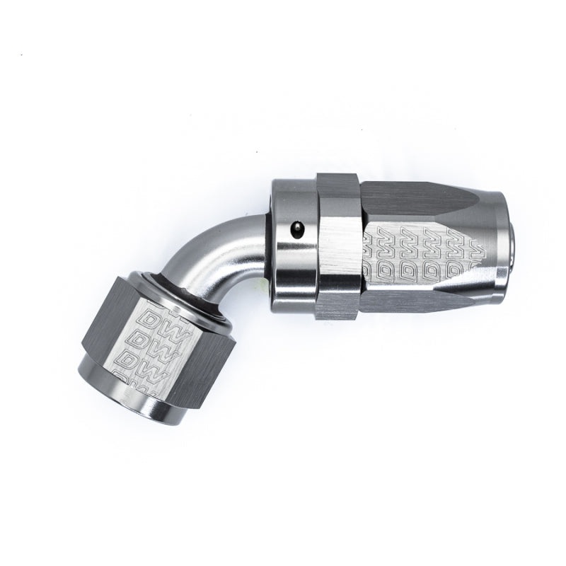 DeatschWerks 8 AN Female Flare Swivel 60-degree Hose End CPE - Anodized DW Titanium (6-02-0822)