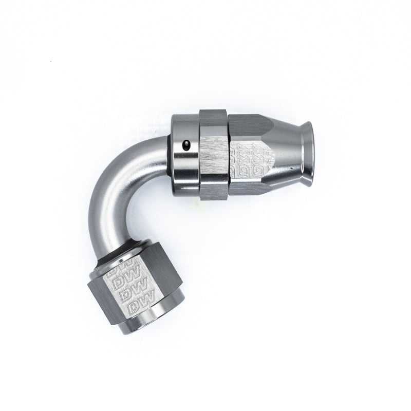 DeatschWerks 8AN Female Flare Swivel 120-degree Hose End - PTFE (6-02-0875)