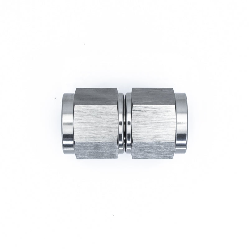 DeatschWerks 8AN Female Flare To 8AN Flare Female Swivel - Anodized Titanium (6-02-0210)