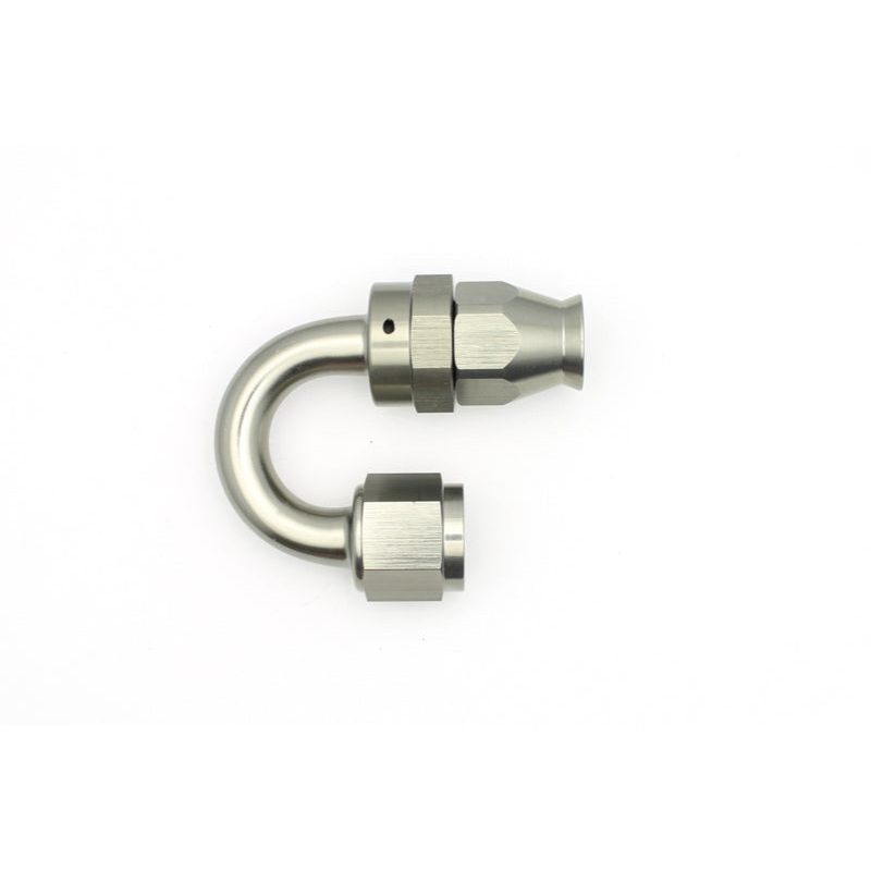 DeatschWerks 8AN Female Swivel 180-Degree Hose End PTFE Incl. 1 Olive Insert (6-02-0857)