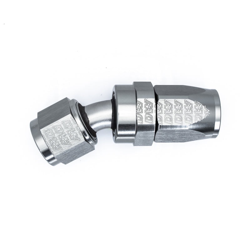 DeatschWerks 8AN Female Swivel 30-Degree Hose End CPE - Anodized Titanium (6-02-0821)