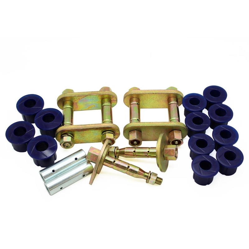 SuperPro Rear Greaseable Shackle and Bushing Kit | 1998 - 2002 Nissan Frontier (KIT136SK)