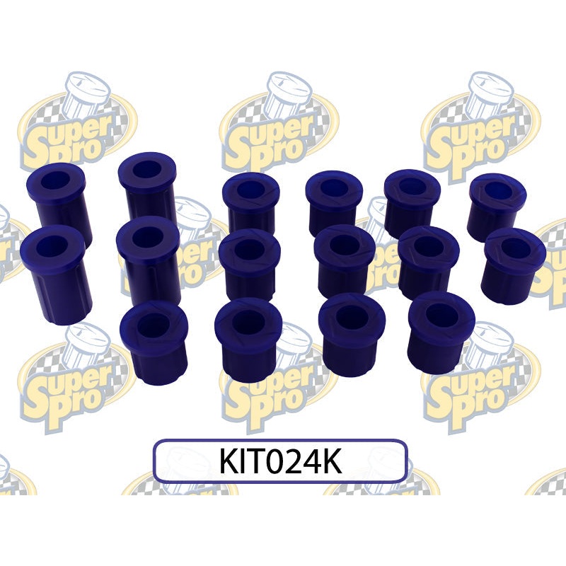 SuperPro Front and Rear Leaf Spring Bushing Kit | 1984 Toyota 4Runner (KIT024K)