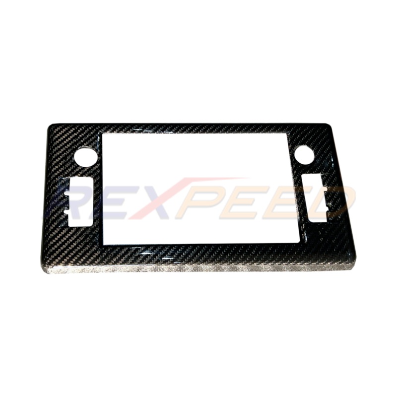 Rexpeed Dry Carbon Stereo Overlay Interior Trim | 2022+ Subaru BRZ / Toyota GR86 (FR142)