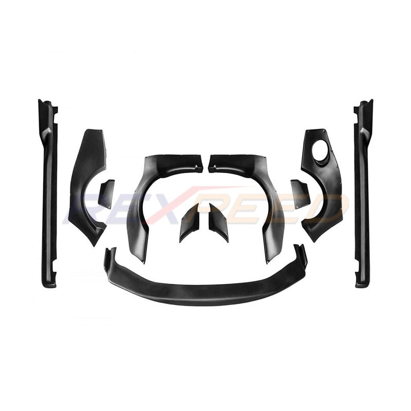 Rexpeed R-Style Fiberglass Wide Body Kit, Side Skirts & Splitter without diffuser | 2013 - 2016 Subaru BRZ & Scion FRS (FR45)
