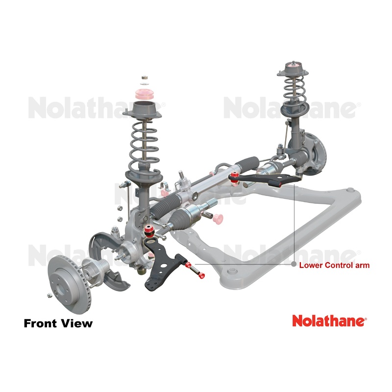 Nolathane Front Control Arm - Lower Arm | 2015-2021 Audi S3, 2015-2021 Volkswagen GTI, and 2016-2021 Volkswagen Golf R (REV029.0210)