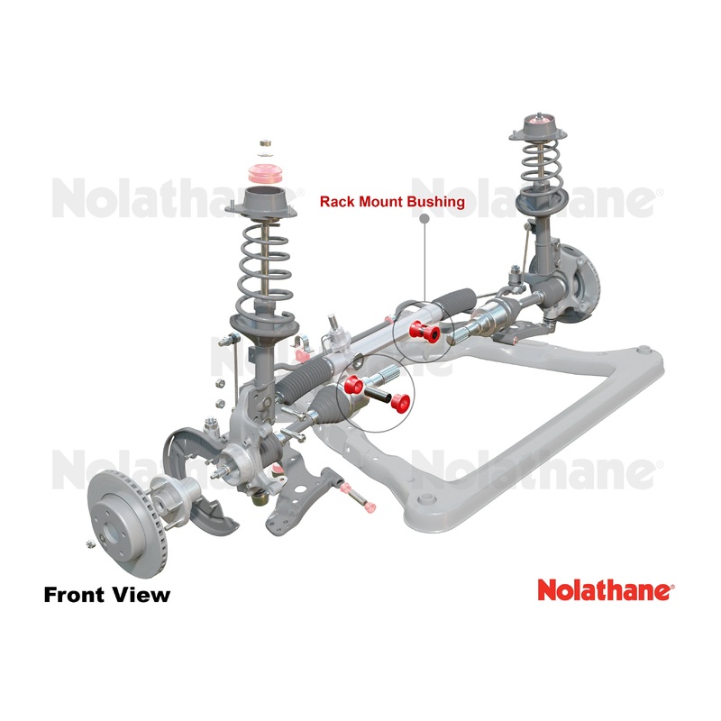 Nolathane Front Steering - Rack And Pinion Mount Bushing Kit  (REV190.0050)