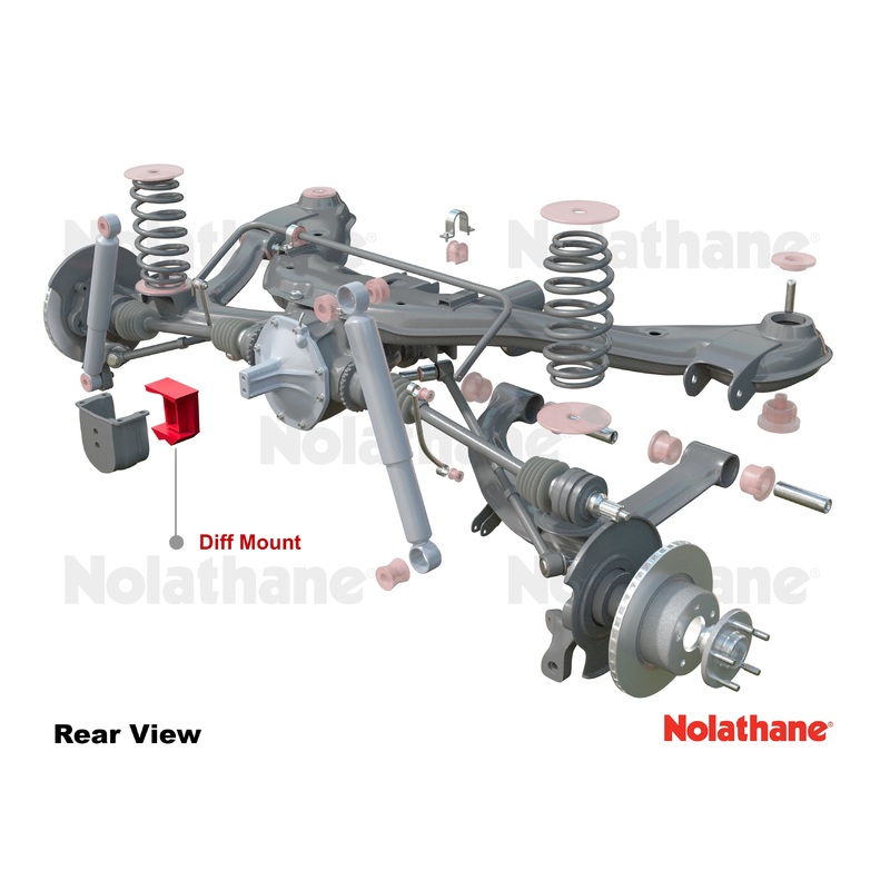 Nolathane Rear Differential - Mount Bushing Kit | 1984-1991 BMW 3-Series, 1998-1991 BMW M3, and 1996-1999 BMW Z3 (REV202.0018)