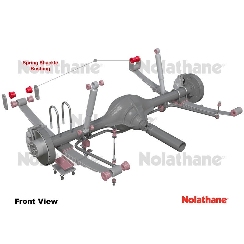 Nolathane Rear Spring - Shackle Bushing Kit  (REV166.0024)
