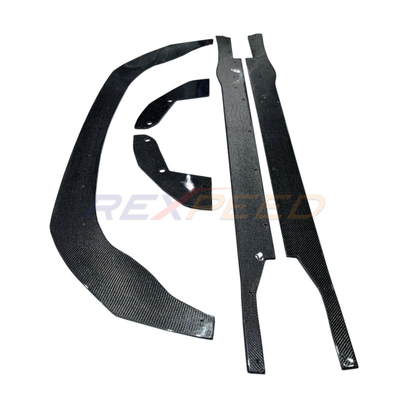 Rexpeed V2 Carbon Fiber Splitter, Side Skirts, & Rear Side Spats | 2022+ Subaru BRZ / Toyota GR86 (FR76+77+78)
