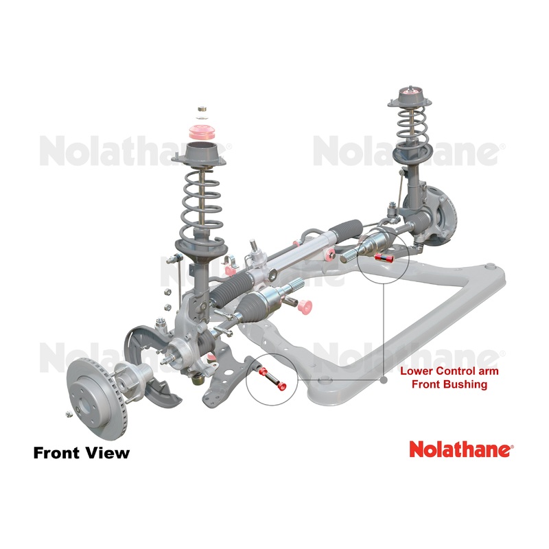 Nolathane Front Control Arm - Lower Inner Front Bushing Kit  (REV028.0216)