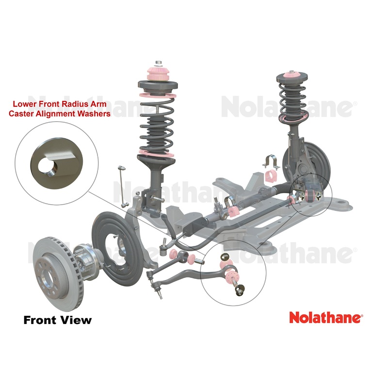 Nolathane Front Radius Arm - Lower Washer Kit | 2008 Pontiac G8 GT and 2014-2017 Chevrolet SS (REV028.0100)