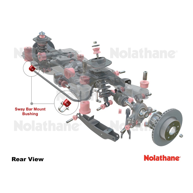 Nolathane Front Sway Bar - Mount Bushing Kit (11mm) | 2007-2011 BMW 3-Series and 2008-2012 BMW 1-Series (REV012.0142)