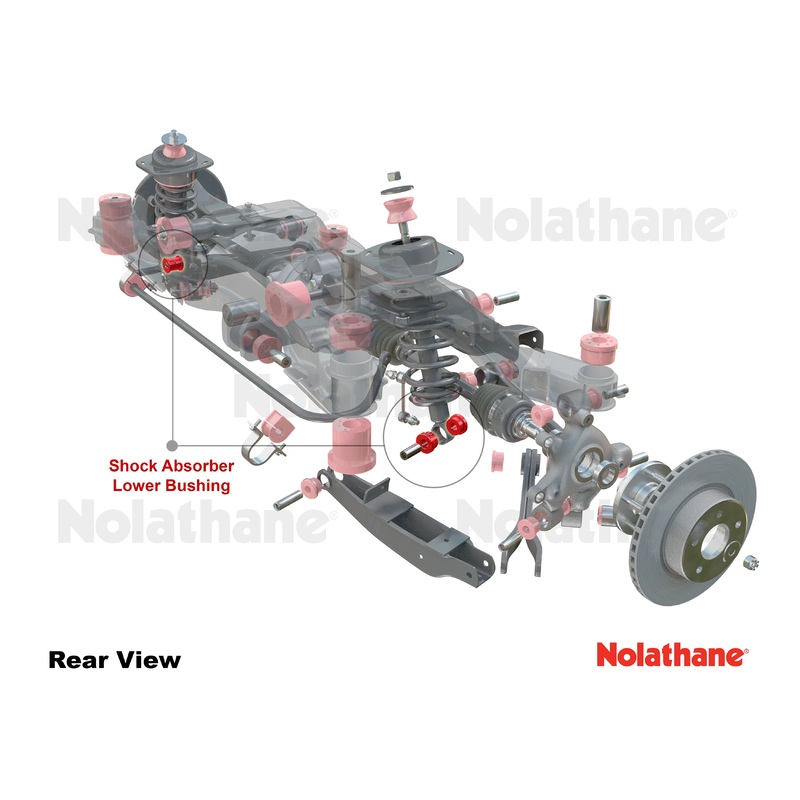 Nolathane Rear Shock Absorber - Lower Bushing Kit | 2008 Pontiac G8 GT and 2014-2017 Chevrolet SS (REV134.0010)