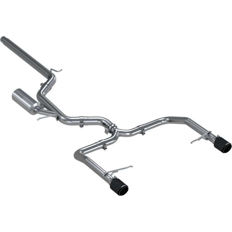 MBRP 3-Inch Armor Pro Race Profile Dual Rear Exit Cat-Back Exhaust with Carbon Fiber Tips | 2019 - 2021 Volkswagen Jetta GLI (S46083CF)