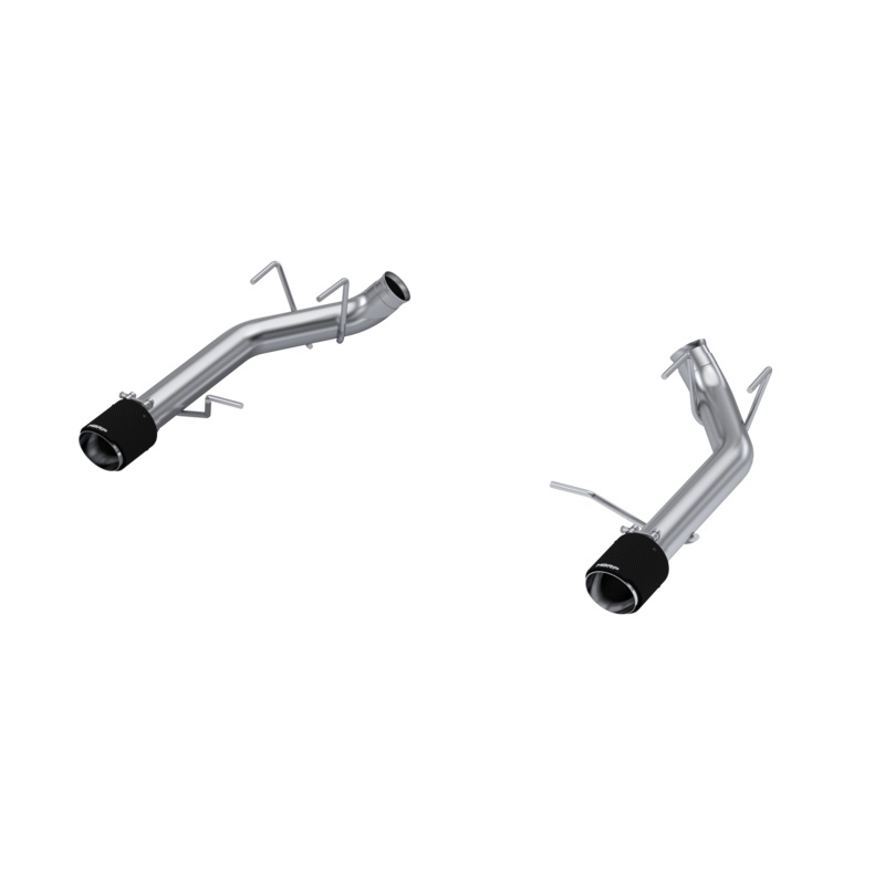 MBRP 3-Inch Race Dual Exit Axle-Back Exhaust w/ Carbon Fiber Tips | 2011 - 2014 Ford Mustang GT (S72033CF)