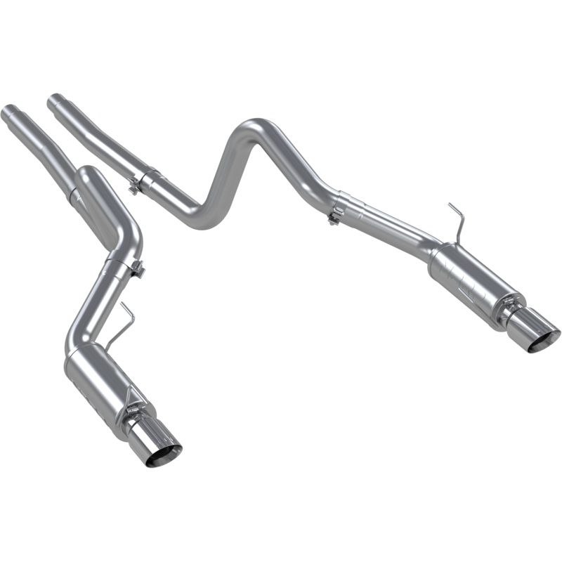 MBRP 3-Inch Race Dual Exit Cat-Back Exhaust w/ Stainless Steel Tips | 2005 - 2010 Ford Mustang GT & GT500 (S7270409)