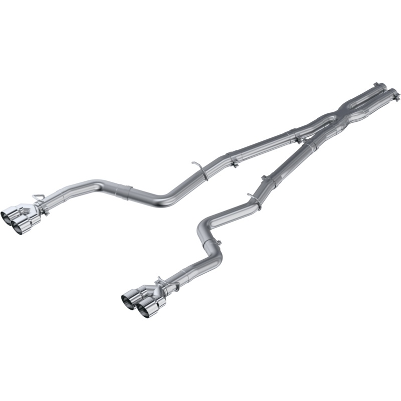 MBRP 3-Inch Race Profile Quad Exit Cat-Back Exhaust w/ Stainless Steel Tips | 2015 - 2016 Dodge Challenger (S7116AL)