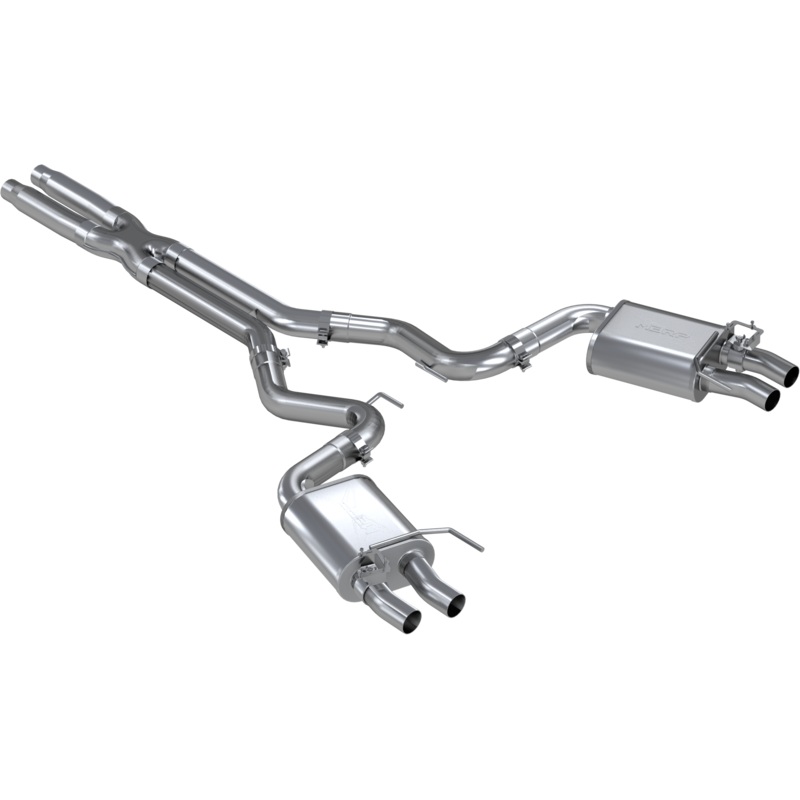 MBRP 3-Inch Race Quad Exit Cat-Back Exhaust | 2016 - 2020 Ford Mustang Shelby GT350/350R (S7201304)