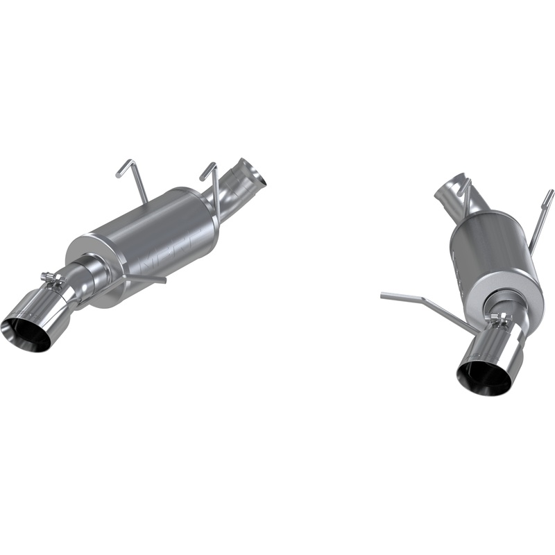 MBRP 3-Inch Street Dual Exit Axle-Back Exhaust | 2011 - 2014 Ford Mustang GT (S7225AL)