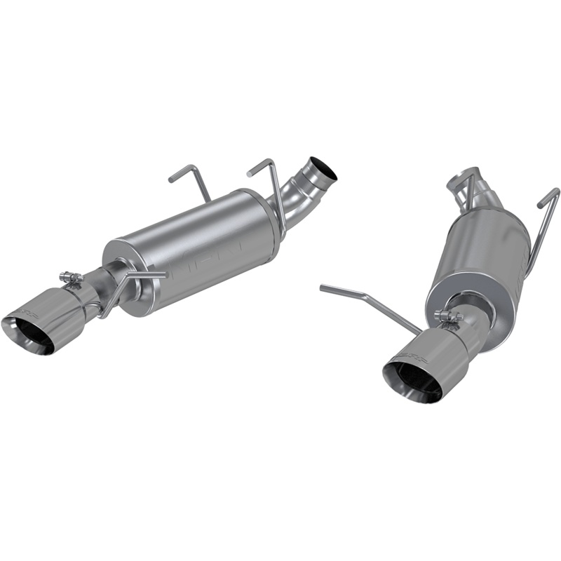 MBRP 3-Inch Street Dual Exit Axle-Back Exhaust w/ Stainless Steel Tips | 2011 - 2014 Ford Mustang V6 (S7227409)