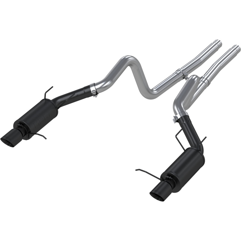 MBRP 3-Inch Street Dual Exit Cat-Back Exhaust w/ Black Tips | 2011 - 2012 Ford GT500 & 2011 - 2014 GT (S7258BLK)