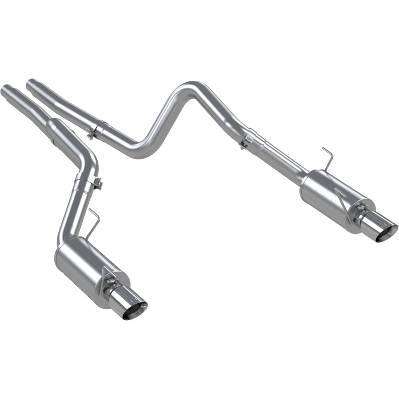 MBRP 3-Inch Street Dual Exit Cat-Back Exhaust w/ Stainless Steel Tips | 2005 - 2010 Ford Mustang GT & GT500 (S7269409)
