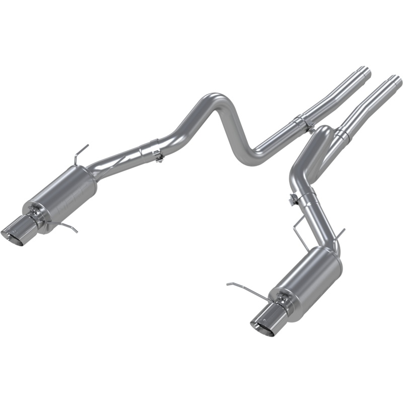 MBRP 3-Inch Street Dual Exit Cat-Back Exhaust w/ Stainless Steel Tips | 2011 - 2012 Ford Mustang GT500 & 2011-2014 GT (S7258409)