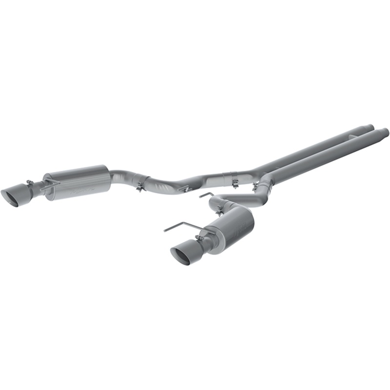 MBRP 3-Inch Street Dual Exit Cat-Back Exhaust w/ Stainless Steel Tips | 2015 - 2017 Ford Mustang GT (S7239409)