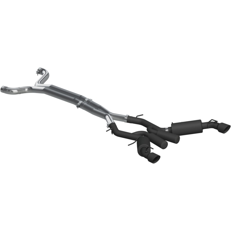 MBRP 3-Inch Street Profile Dual Exit Cat-Back Exhaust w/ Black Tips | 2016 - 2024 Chevrolet Camaro SS (S7035BLK)