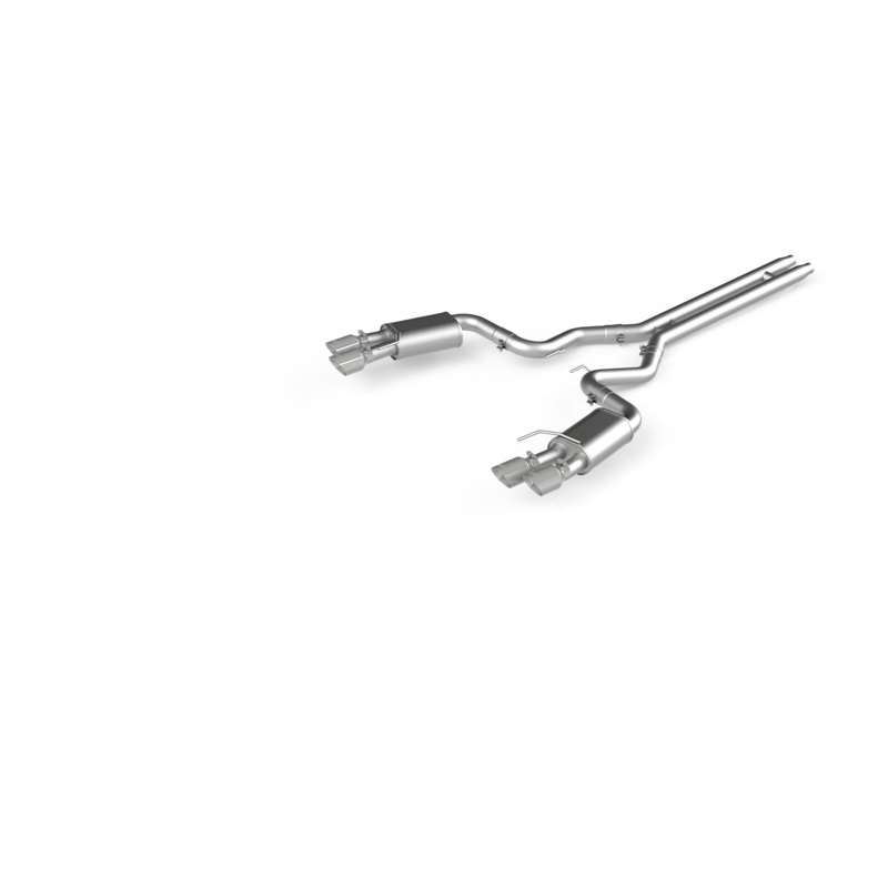 MBRP 3-Inch Street Quad Exit Cat-Back Exhaust w/ Stainless Steel Tips | 2018 - 2023 Ford Mustang GT (S7205AL)