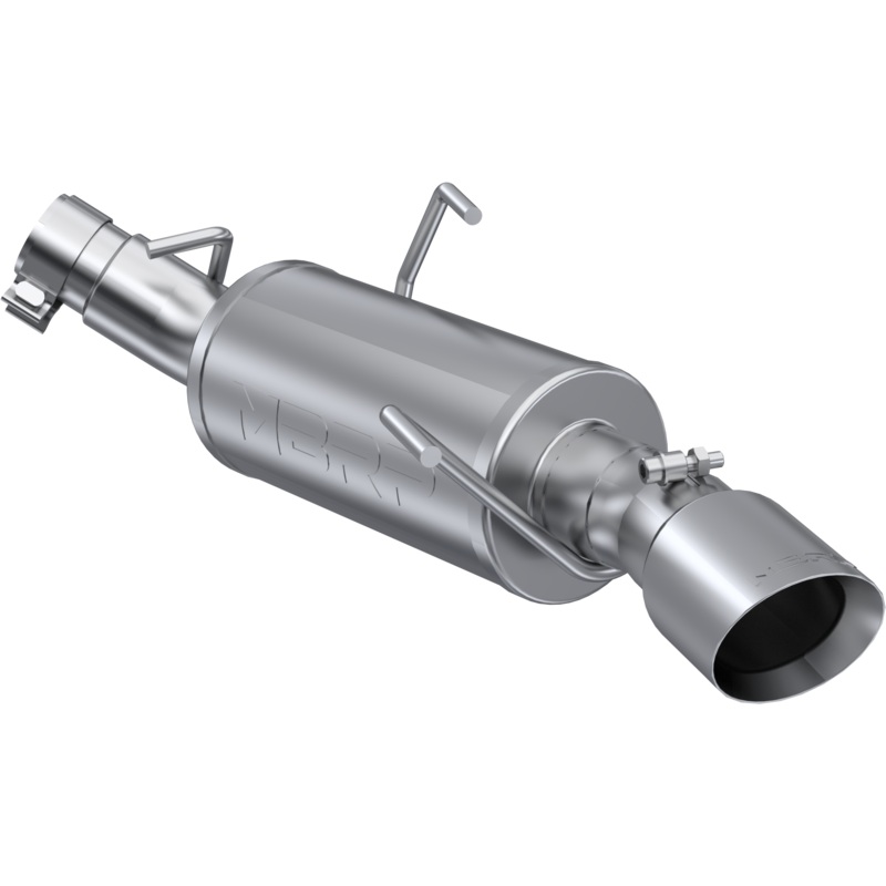 MBRP 3-Inch Street Single Exit Axle-Back Exhaust w/ Stainless Steel Tip | 2005 - 2010 Ford Mustang (S7217AL)