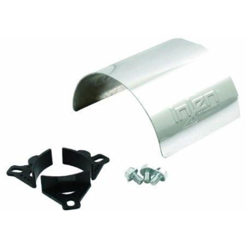 Universal Aluminum Air Filter Heat Shield Fits 2.50 2.75 3.00 Polished by Injen (HS5000P)