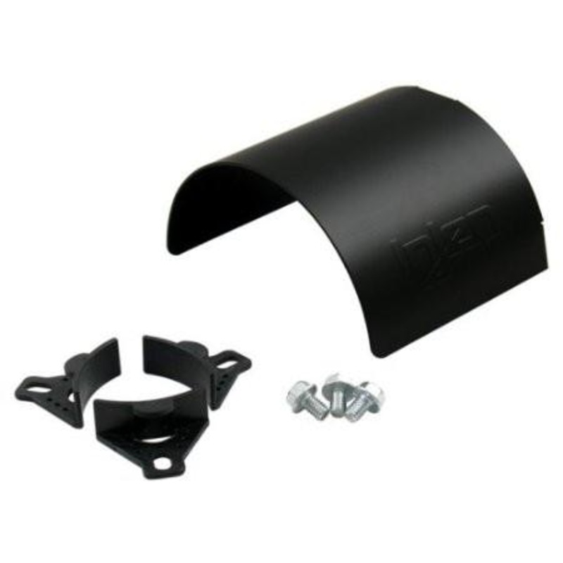 Universal Aluminum Air Filter Heat Shield Fits 3.50 Black by Injen (HS3500BLK)