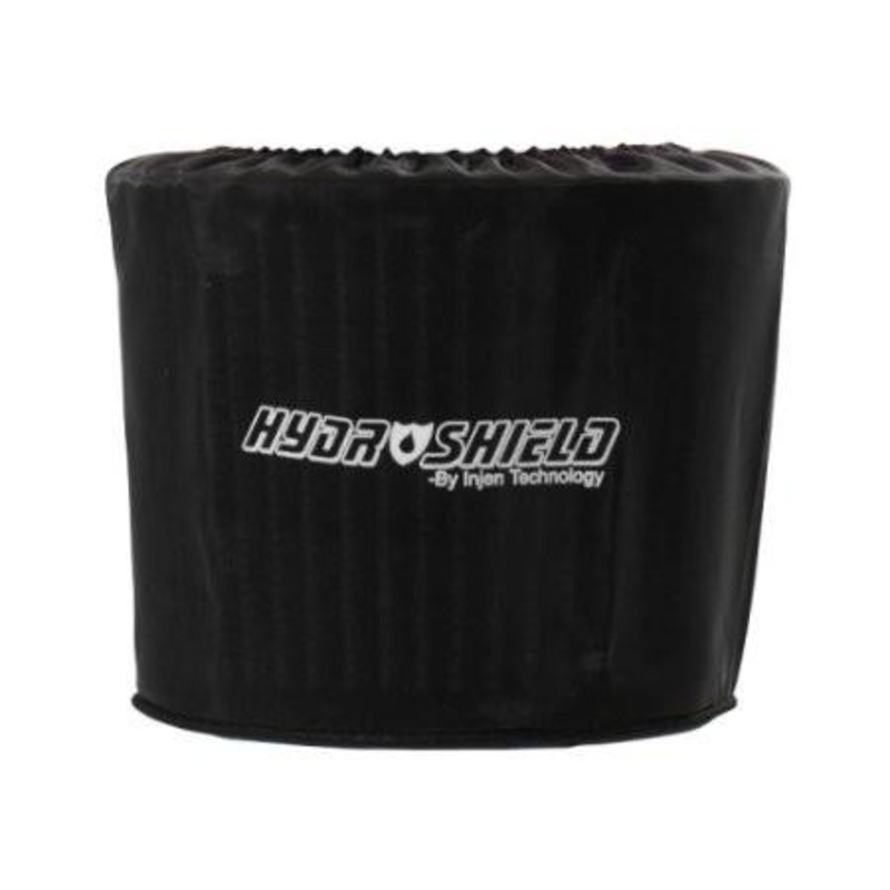 Universal Black Oval Water Repellant Pre-Filter 8.5"x9" Base / 7" Tall / 4"x8" Top by Injen (X-1039BLK)