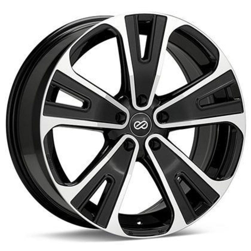 Universal SVX Truck & SUV 18x8 40mm Offset 5x114.3 Bolt 72.6mm Bore Black Machined Wheel by Enkei