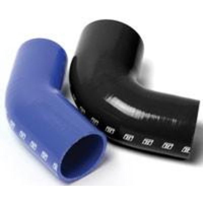 Turbosmart Silicone 90 Degree Reducer Elbow - Black 2.00" to 2.50" (TS-HRE902025BK)