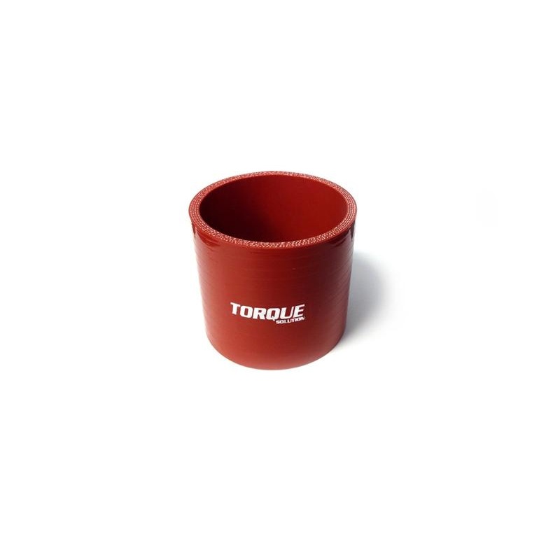 Torque Solution 2.5" Straight Silicone Coupler - Red (TS-CPLR-S25R)