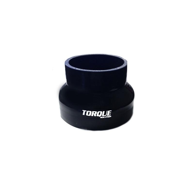 Torque Solution 3" to 4" Transition Silicone Coupler - Black (TS-CPLR-T34BK)