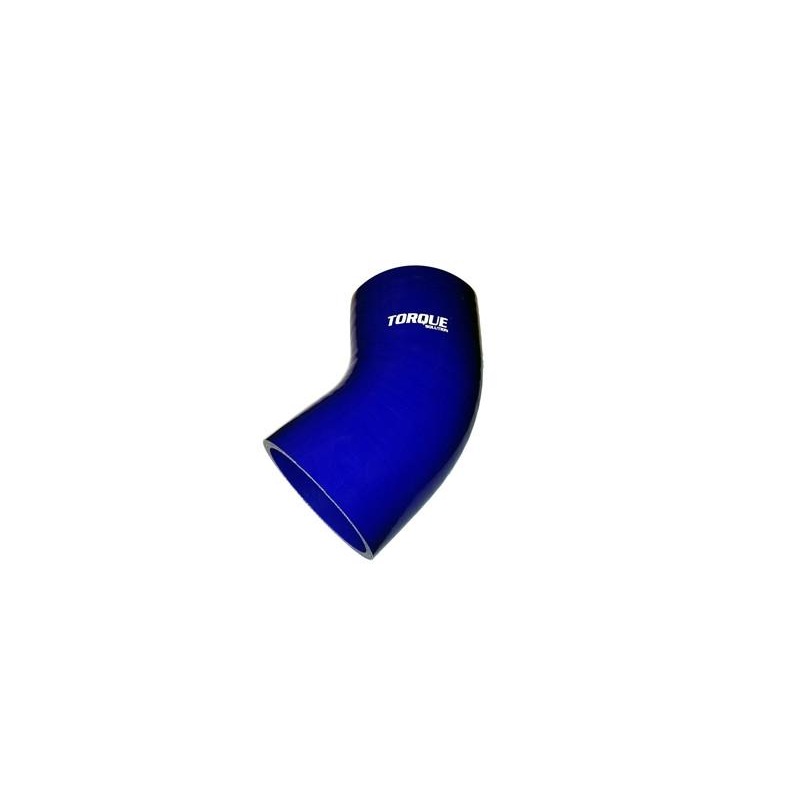 Torque Solution 45 Degree Silicone Elbow: 2.25" - Blue (TS-CPLR-45D225BL)