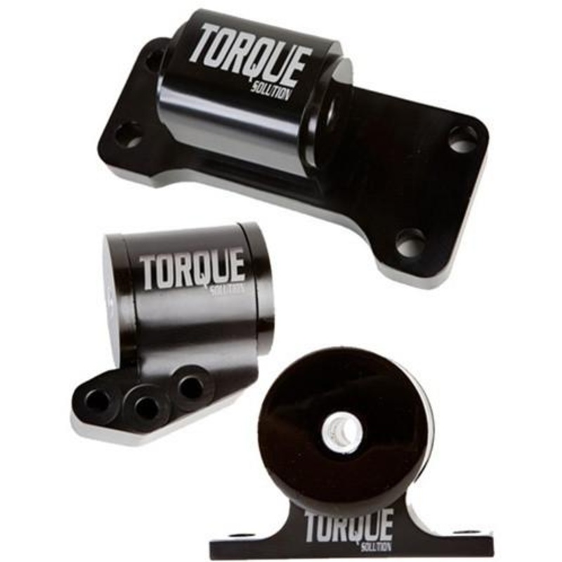 Torque Solution Billet Aluminum 3-Piece Engine Mount Kit for 5 Speed | 2001-2006 Mitsubishi Evo 7-9 (TS-EV-125)