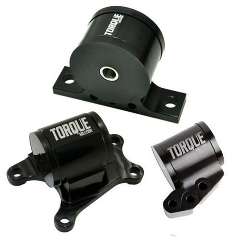 Torque Solution Billet Aluminum 3-Piece Engine Mount Kit for 6 Speed | 2001-2006 Mitsubishi Evo 7-9 (TS-EV-126)