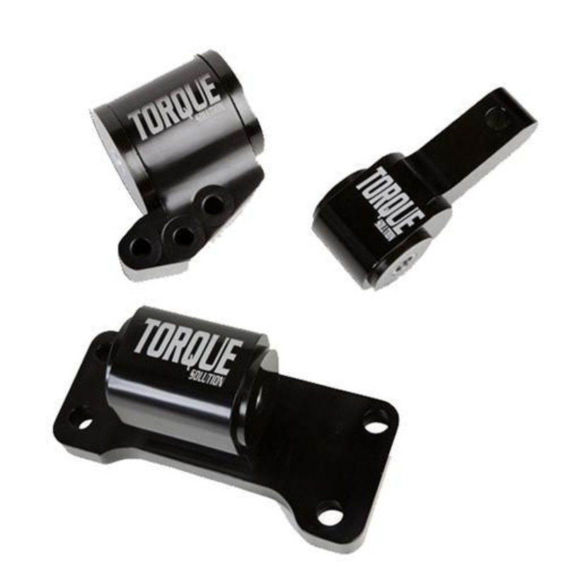 Torque Solution Billet Aluminum 3-Piece Mount Kit for 5 Speed | 2001-2006 Mitsubishi Evo 7/8/9 (TS-EV-135)