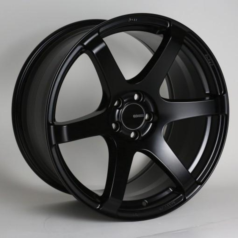 T6S 18x9.5 35mm Offset 5x112 Bolt Pattern 72.6 Bore Matte Black Wheel by Enkei